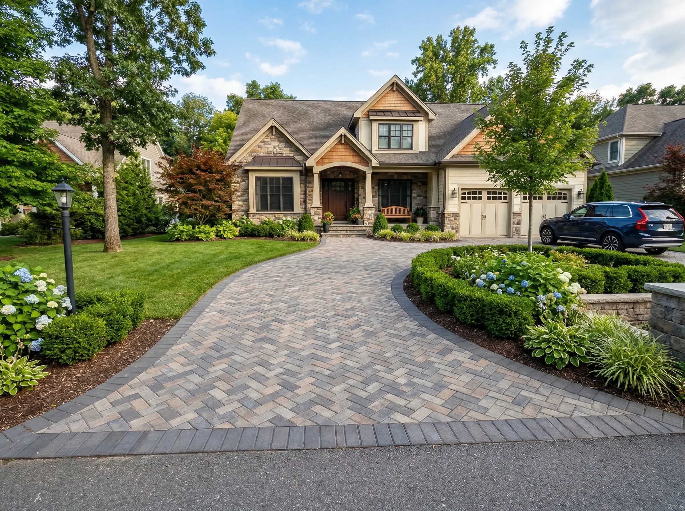 Paver driveway installation Cleveland Heights OH