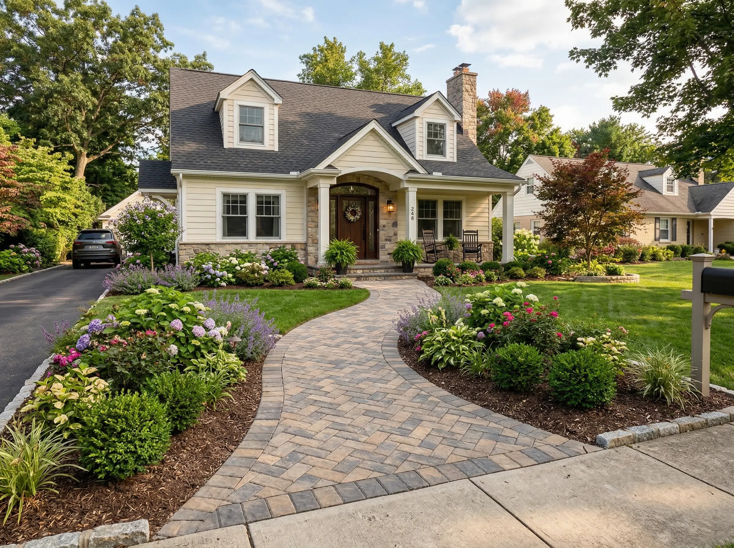 Paver walkway steps in Cleveland Heights OH