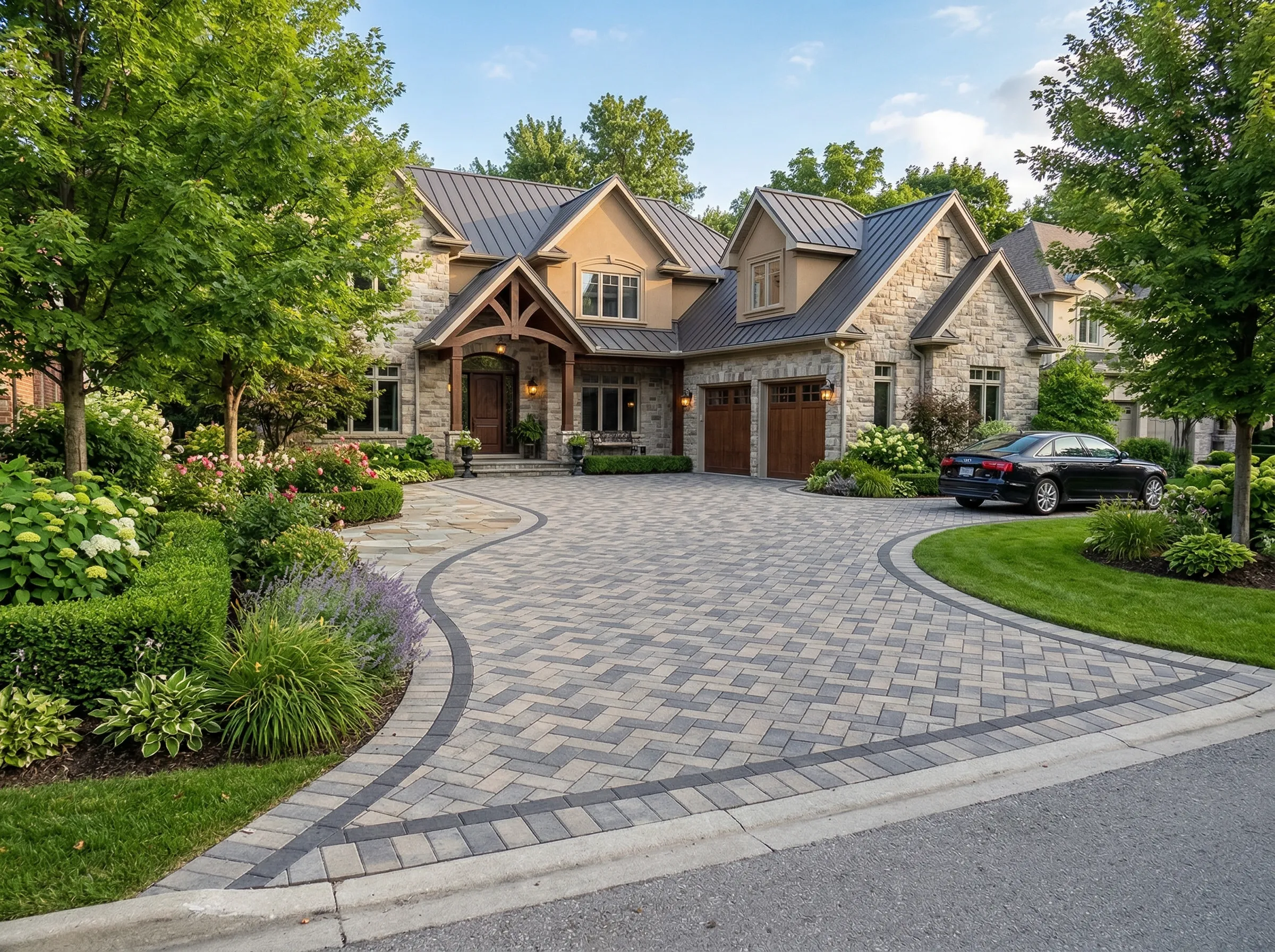 New Paver Driveway Installation in Cleveland Heights OH