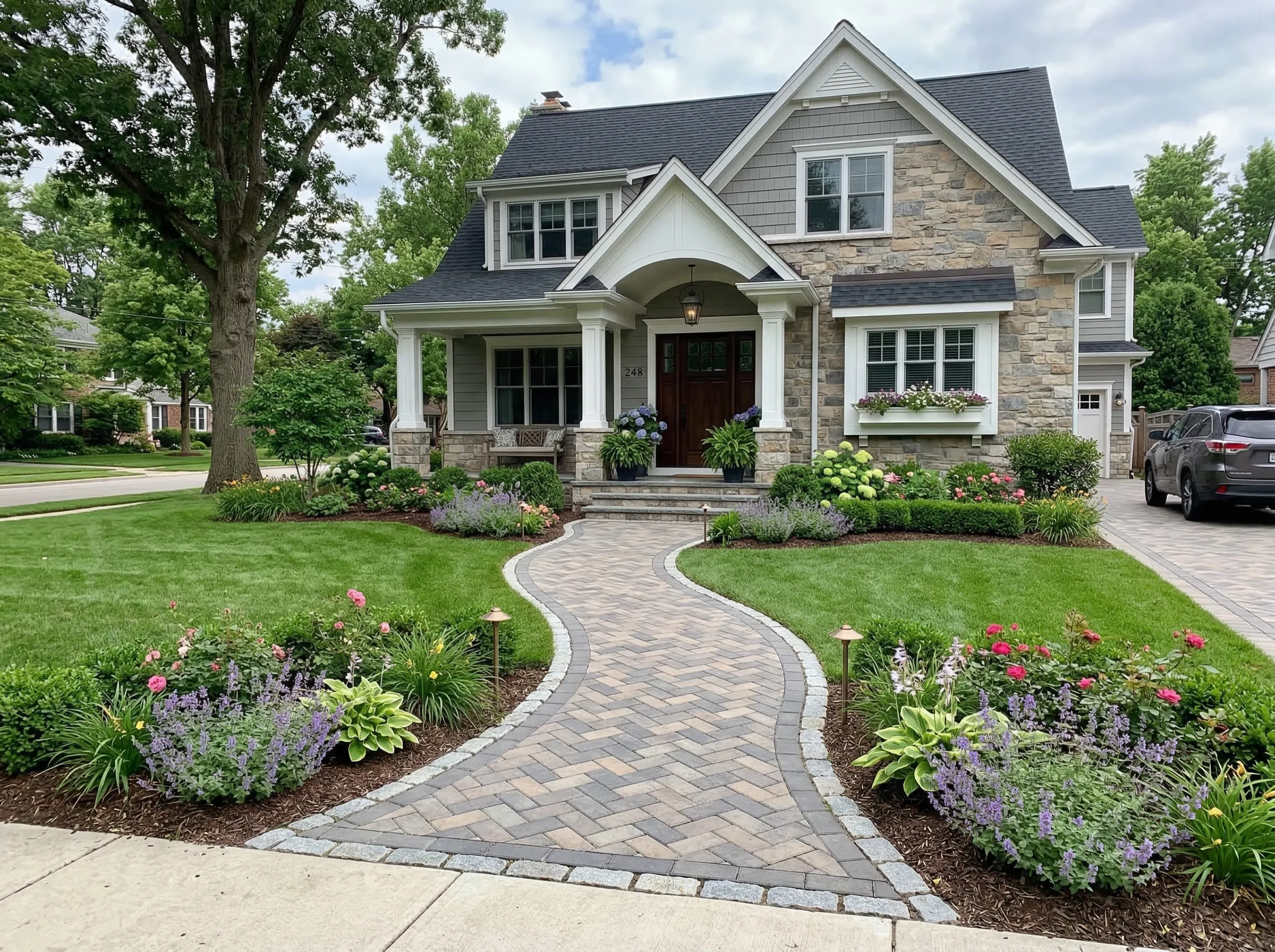 Paver walkway installation in Cleveland Heights OH