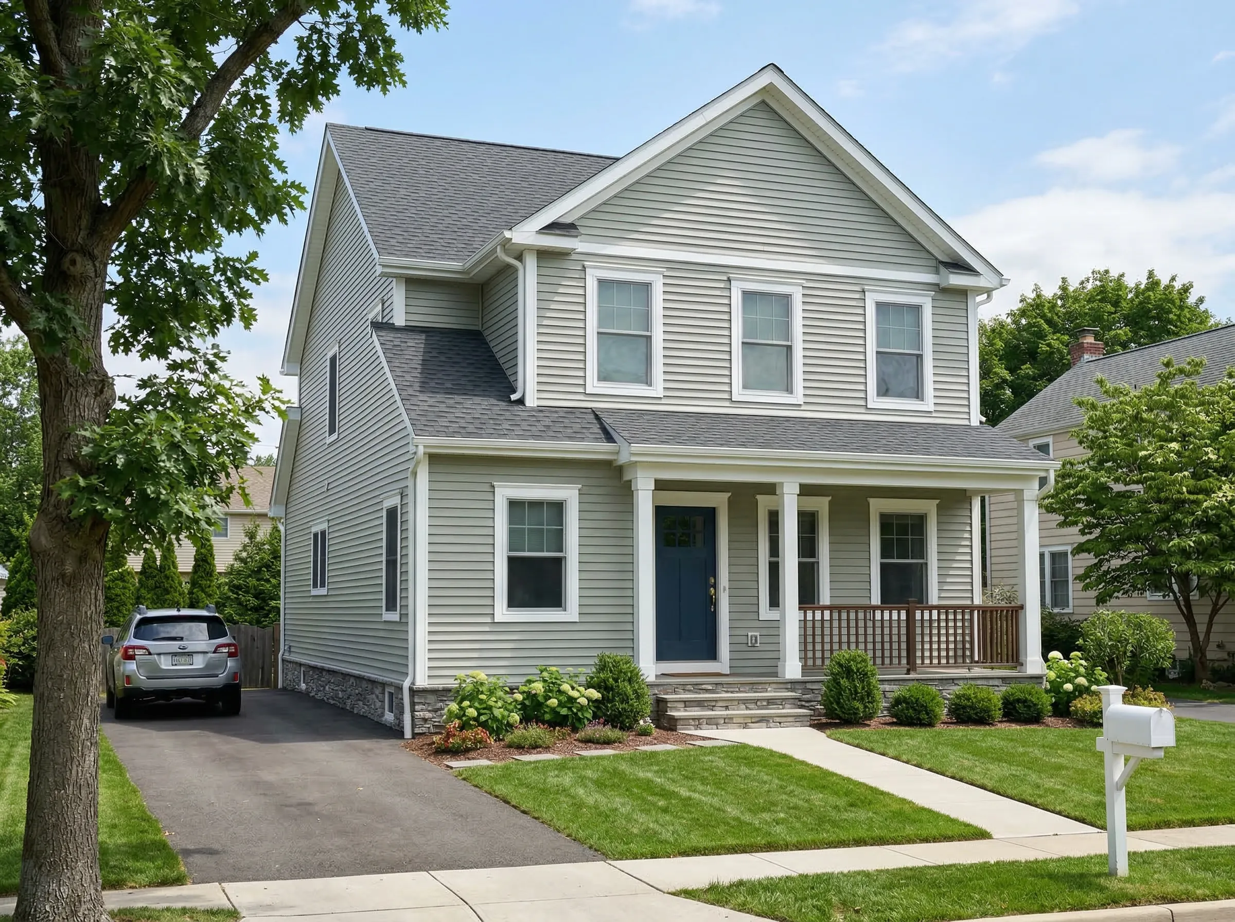 Cleveland Heights OH siding replacement finished exterior