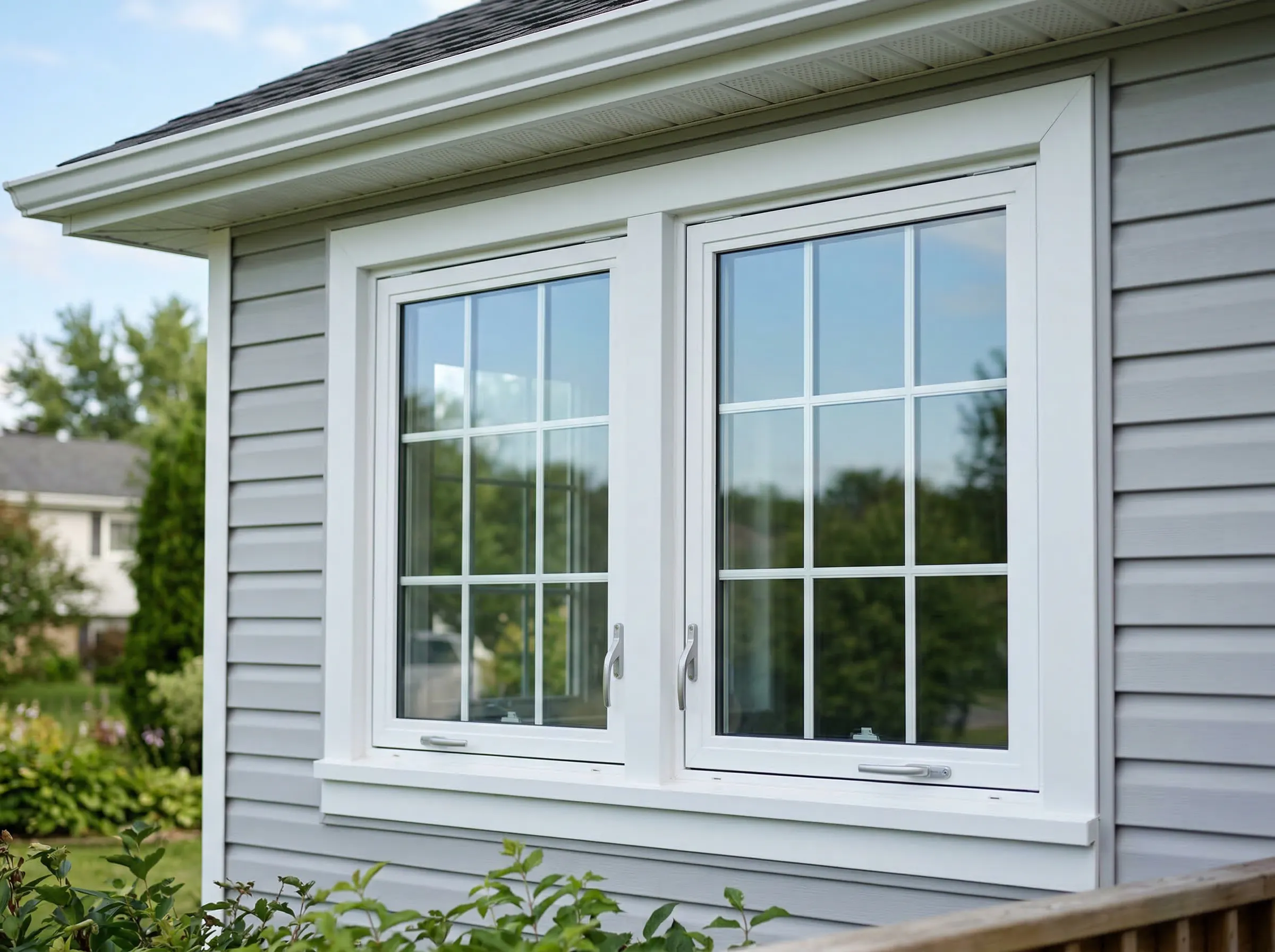 Affordable window installers fitting new units on an Ohio home