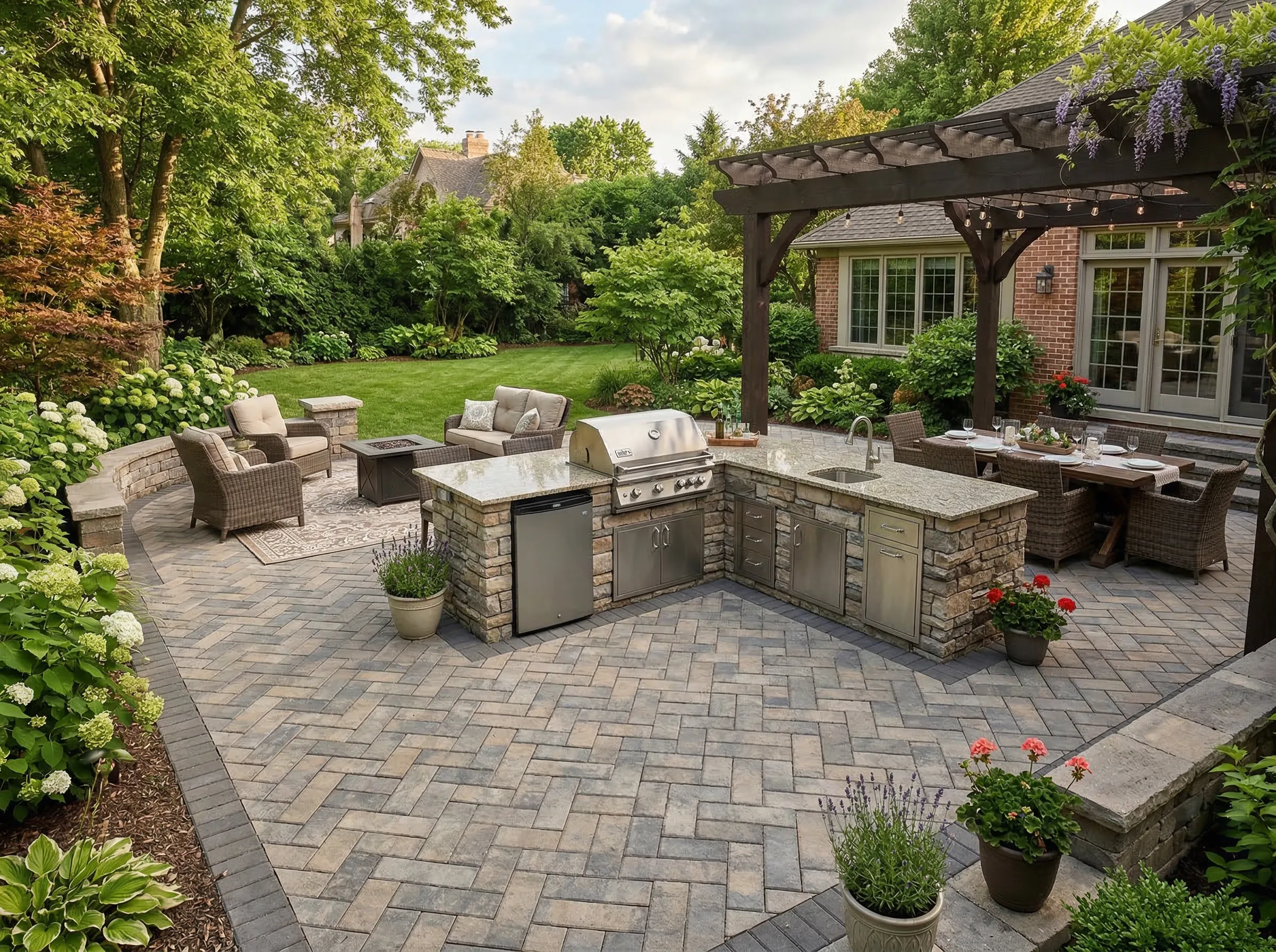 Custom outdoor kitchen builder in Cleveland Heights OH