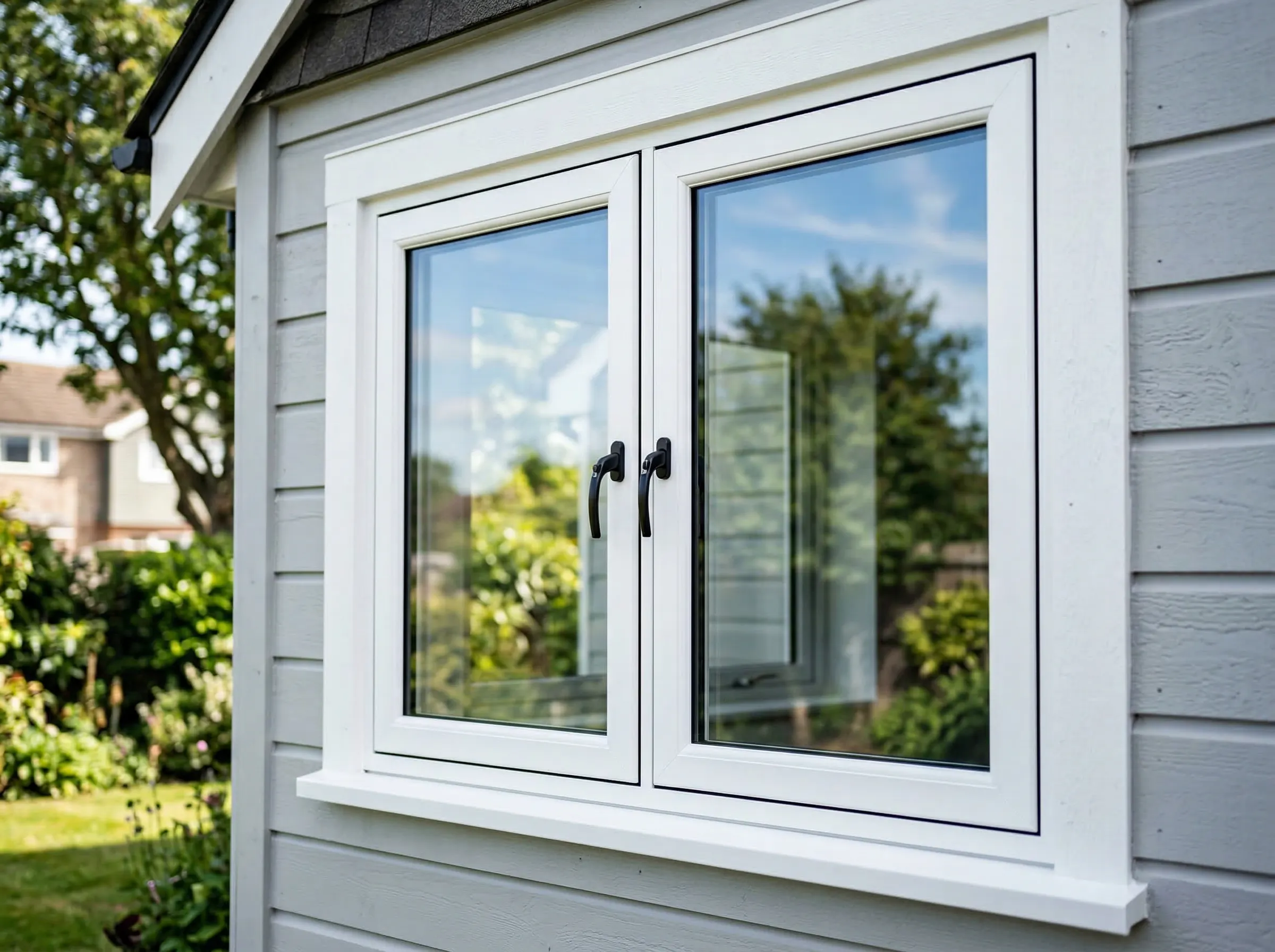 Vinyl window replacement installed on an Ohio residence