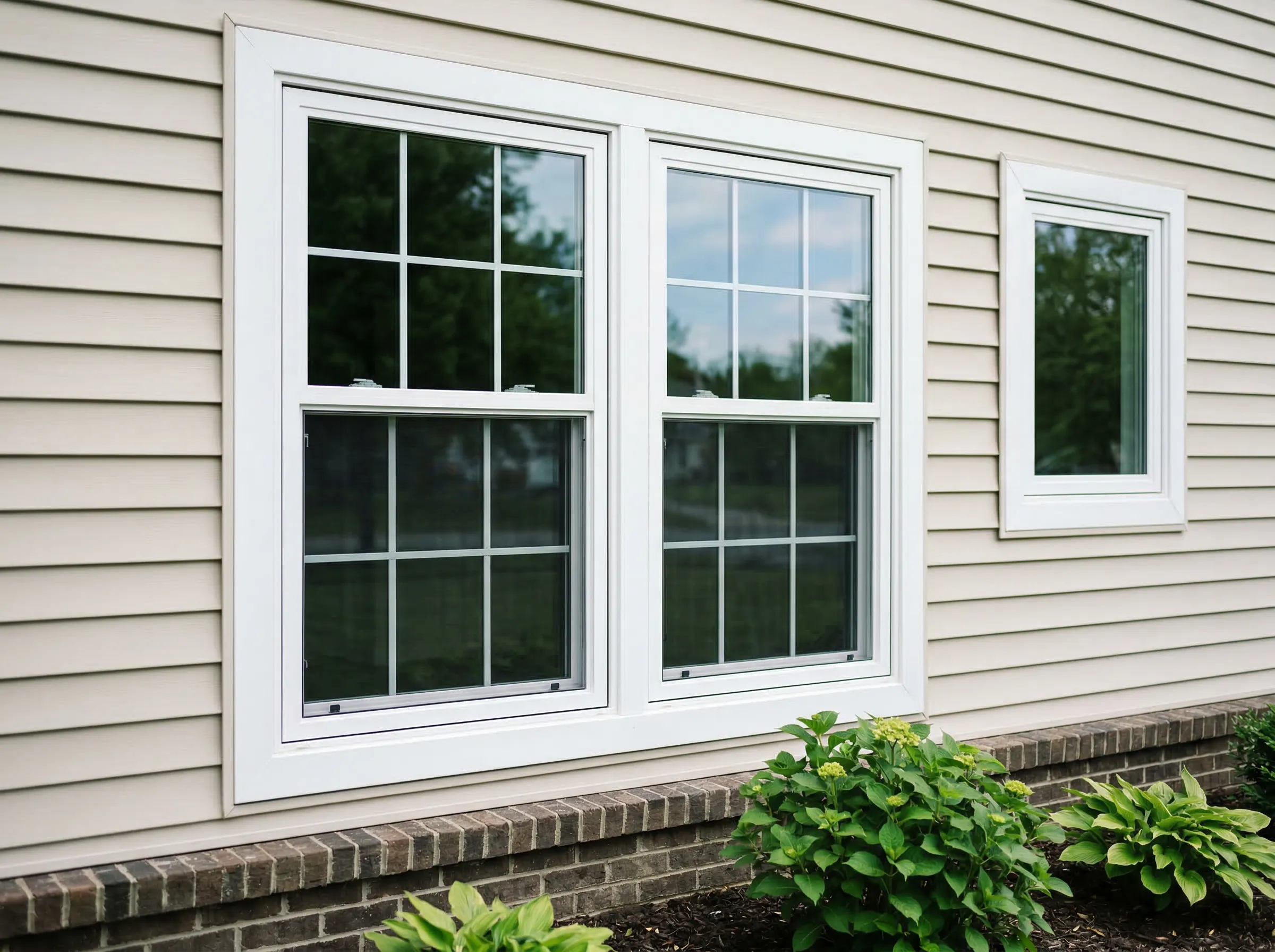 Window replacement completed on a Cleveland Heights OH home by Uston Roof & Masonry
